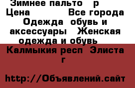 Зимнее пальто 42р.(s) › Цена ­ 2 500 - Все города Одежда, обувь и аксессуары » Женская одежда и обувь   . Калмыкия респ.,Элиста г.